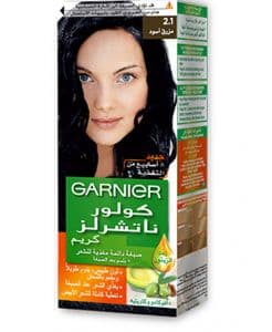 اولا اللون الاسود من صبغه غارنييه بزيت الزيتون