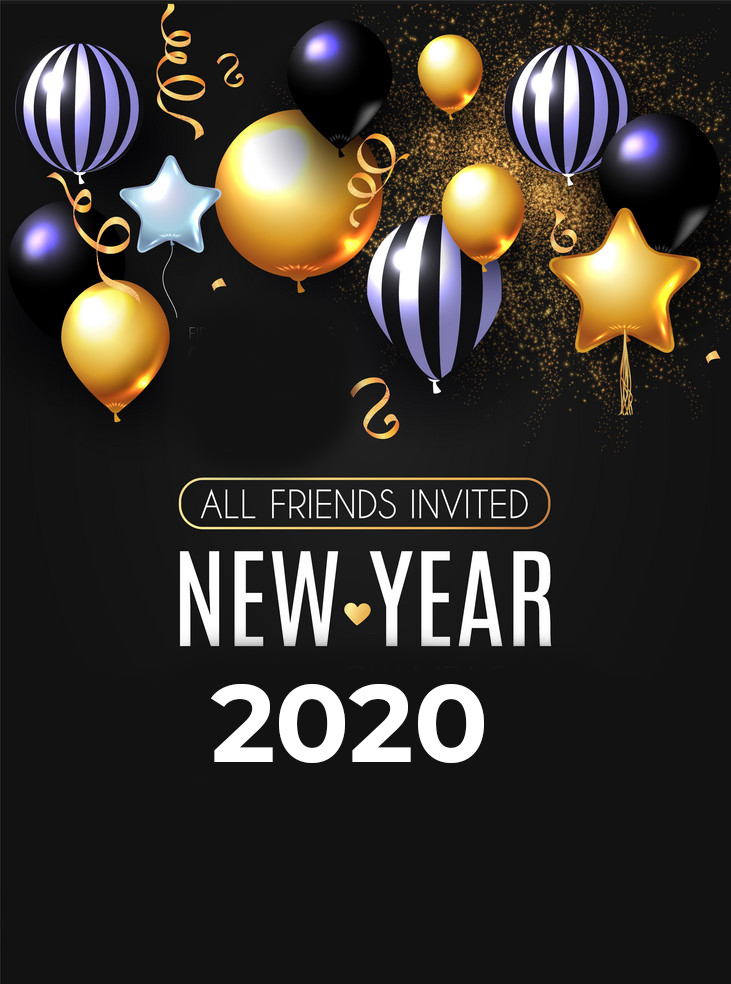 بطاقات تهنئة بالعام الجديد 2020