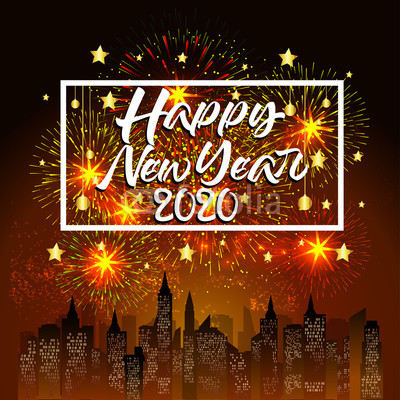 بطاقات تهنئة بالعام الجديد 2020
