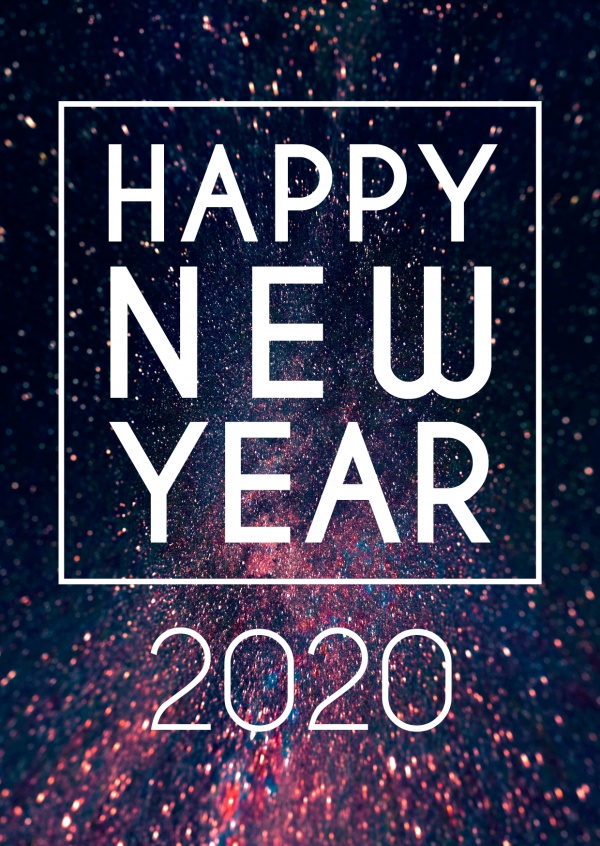 بطاقات تهنئة بالعام الجديد 2020