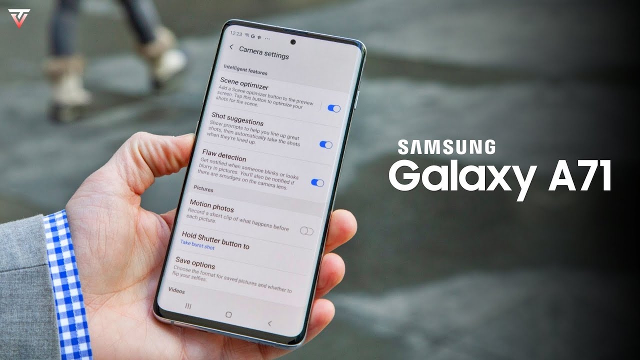 شاشة سامسونج Galaxy A71