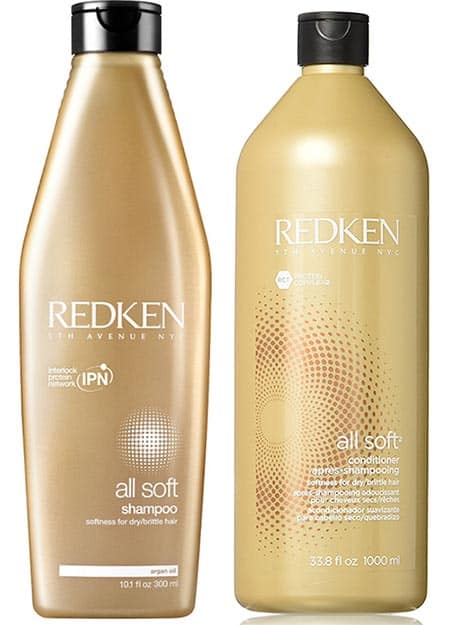 Redken All Soft Shampoo & Conditioner أفضل شامبو للشعر المعالج بالبروتين