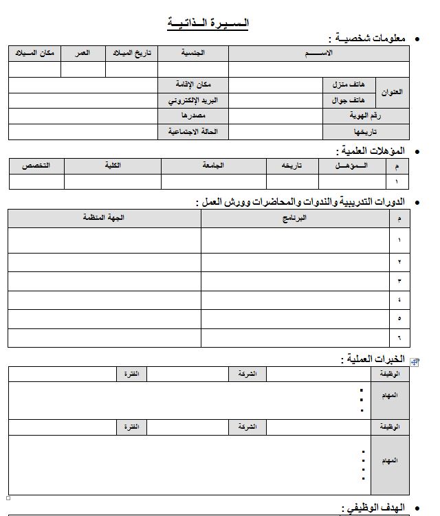 أهم النصائح عند كتابة السيرة الذاتية