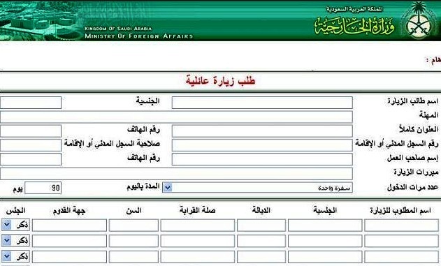 شروط طلب زيارة عائلية من وزارة الخارجية السعودية